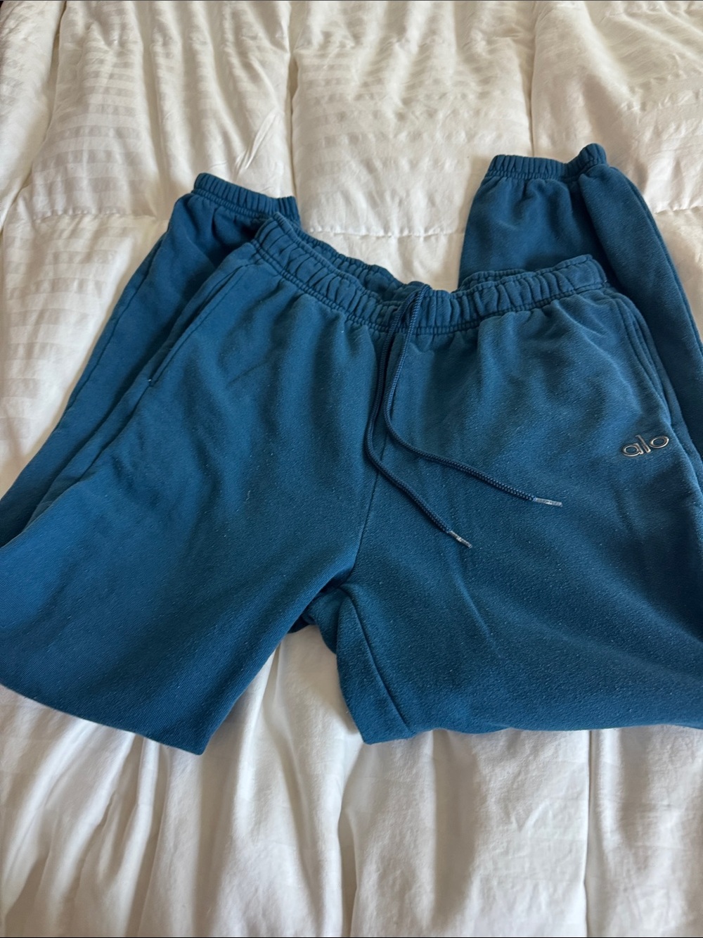 ALO Yoga Teal Blue Men  Joggers  Unisex